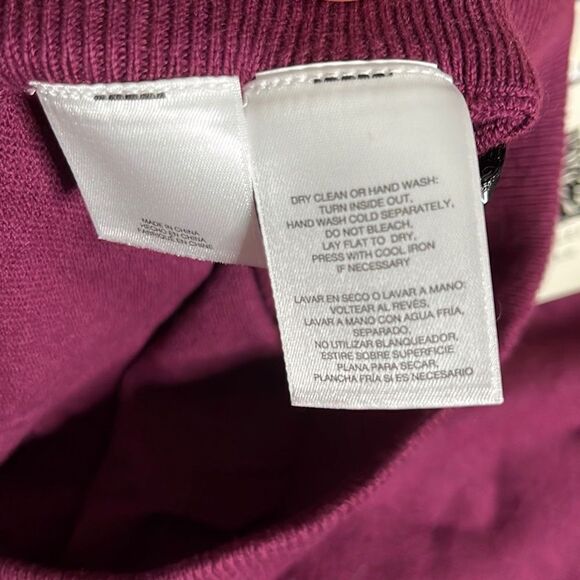 Anne Klein Womens Comfort Pants Wide Leg Stretch Merlot 1X - Picture 8 of 16